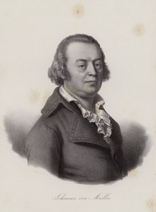 Johannes von Muller , szwajcarski historyk (grafika) autorstwa Swiss School