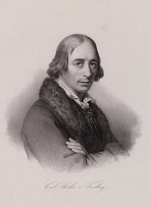 Karl von Muller-Friedberg , szwajcarski polityk (Grawerowanie) autorstwa Swiss School