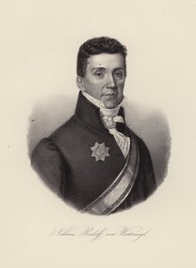 Niklaus Rudolf von Wattenwyl, szwajcarski generał i ostatni burmistrz Restauracji w Bernie (rycina) autorstwa Swiss School