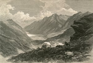 Scena w dolinie Poschiavo, południowa Gryzonia autorstwa Swiss School