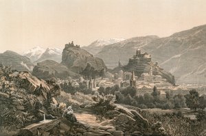 Sion, główne miasto kantonu Valais autorstwa Swiss School