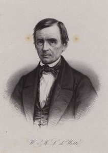 Wilhelm Martin Leberecht de Wette, urodzony w Niemczech szwajcarski teolog i biblista (grafika) autorstwa Swiss School