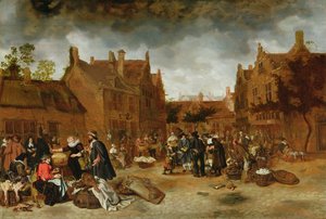 Targowisko zimą, 1653