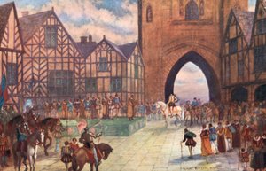 Wizyta króla Jakuba I w Chester, 1617 AD autorstwa Sydney Herbert