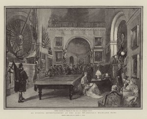 Wieczorna rozrywka w Highland Home księcia Argyll autorstwa Sydney Prior Hall