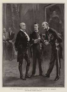 Przy Grodzie Mówców, omawianie kwestii chwili autorstwa Sydney Prior Hall