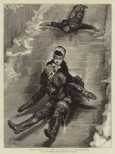 Nie mogę się zatrzymać, na lodowych wzgórzach w Petersburgu autorstwa Sydney Prior Hall