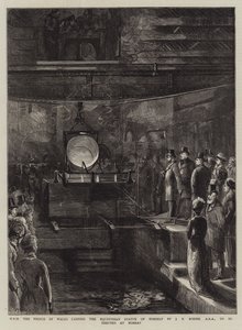 J.E. Książę Walii odlewa statuetkę autorstwa J.E. Boehma, ARA, która zostanie wzniesiona w Bombaju.