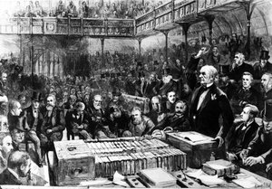 Debata na temat zasad panujących w Izbie Gmin - Peroracja Gladstone