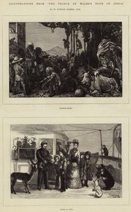 Ilustracje z trasy Księcia Walii w Indiach, W Howard Russell, LLD autorstwa Sydney Prior Hall
