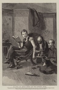 W Japonii, 1881, Prince George i artysta tatuażu autorstwa Sydney Prior Hall