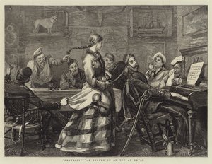Neutralność, szkic w gospodzie w Dover autorstwa Sydney Prior Hall