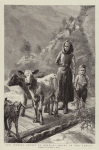 Nasz specjalny artysta w Norwegii, Nadzieje rodziny autorstwa Sydney Prior Hall