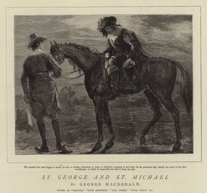Św. Jerzy i Św. Michał autorstwa Sydney Prior Hall
