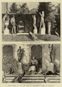 Pogrzeb zmarłego hrabiego Beaconsfield, zapiski w Hughenden autorstwa Sydney Prior Hall