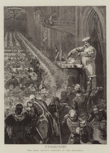 Bankiet Lorda Burmistrza w Guildhall autorstwa Sydney Prior Hall