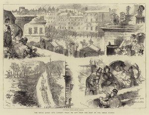 Królewskie wjazd do Londynu, co widzieliśmy z dachu gwardii konnej autorstwa Sydney Prior Hall