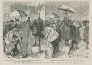 Walijscy bardowie ogłaszają Eisteddfod na rok 1887 autorstwa Sydney Prior Hall