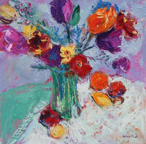 Tulipany i Owoce autorstwa Sylvia Paul