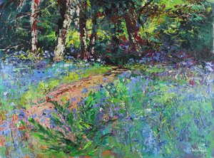 Woodland Wander, 2021 (olej na płótnie) autorstwa Sylvia Paul