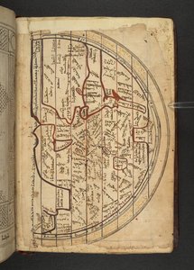 Minārat al-aqdās, f94, Mapa Europy, Azji Zachodniej i Afryki Północnej, rzutowana z północy patrząc na południe autorstwa Syrian School