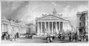 Royal Exchange, City of London, ok. 1850. autorstwa TA Prior