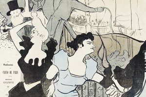 „Les Reodutes” z „Casino de Paris” (1892) autorstwa TOULOUSE LAUTREC