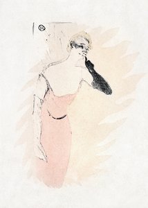 Yvette Guilbert w roli Columbine u boku Pierrota (1894)