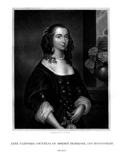 Lady Anne Clifford, hrabina Dorset, Pembroke i Montgomery, 1825.