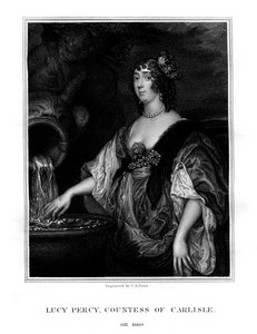 Lucy Hay, hrabina Carlisle, angielska towarzyska, 1825.