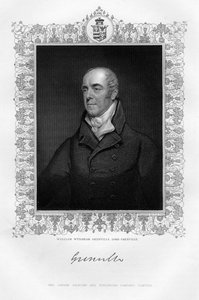 William Wyndham Grenville 1759-1834, 1. baron Grenville, angielski polityk, XIX wiek.