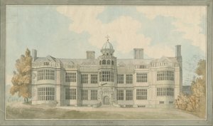 Ingestre Hall: malarstwo akwarelowe, bd [1791]