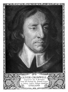 Oliver Cromwell 1599-1658, Lord Protektor Anglii, 1899. autorstwa T. Johnson