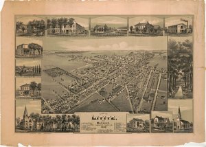 Widok Lititz i Warwick, hrabstwo Lancaster, Pa.: 1887 autorstwa T. M. Fowler