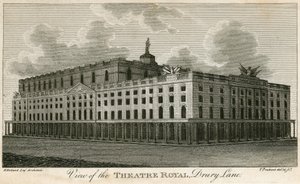 Widok na Theatre Royal, Drury Lane, Londyn