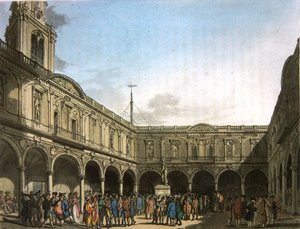Royal Exchange, z „Mikrokosmosu Londynu” Ackermanna
