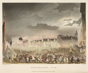Jarmark Bartłomiej autorstwa T. & Pugin A.C. (1762 1832) (after) Rowlandson