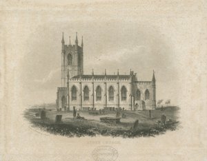 Kościół Stoke-upon-Trent [Nowość]: staloryt (winieta i [?poł. XIX w.] (druk) autorstwa T Taylor