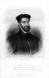 James Stewart, 1. hrabia Moray, regent Szkocji, 1870 autorstwa T. W. Knight
