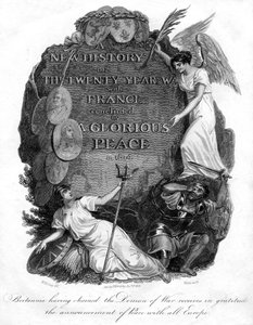 Britannia przykuła w łańcuchy demona wojny, 1816.