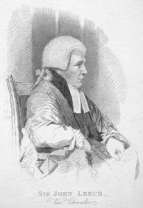 Sir John Leech, wicekanclerz, ok. 1820 r.