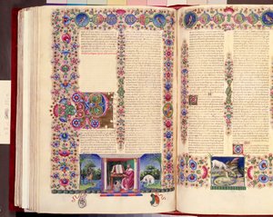 List św. Pawła do Rzymian, ilustracja w podwójnym folio z 
