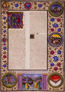Incipit z Księgi Joela, z tomu II Biblii Borso d