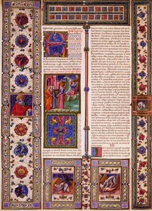 Incipit z Księgi Nahuma, z tomu II Biblii Borso d