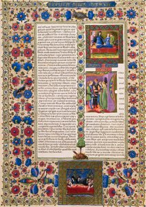 Incipit z Księgi Rut, z tomu II Biblii Borso d