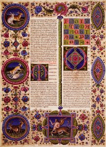 Incipit z Księgi Sofoniasza, z tomu II Biblii Borso d