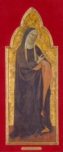 Mourning Virgin (tempera i złoto na drewnie) autorstwa Taddeo Gaddi