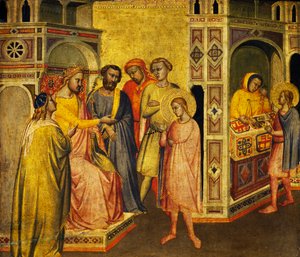 St Eligius przed królem Clothar, c.1360