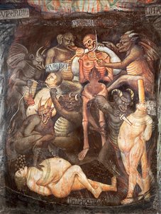 Piekło, szczegół chciwych, ok. 1394