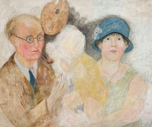 Portret malarza z rodziną (M. Gromaire) autorstwa Tadeusz Makowski